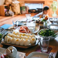 旬の野菜を使った料理